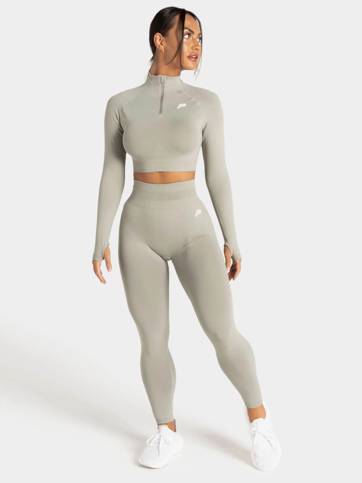 Scrunch Seamless Crop Zip – Image 3