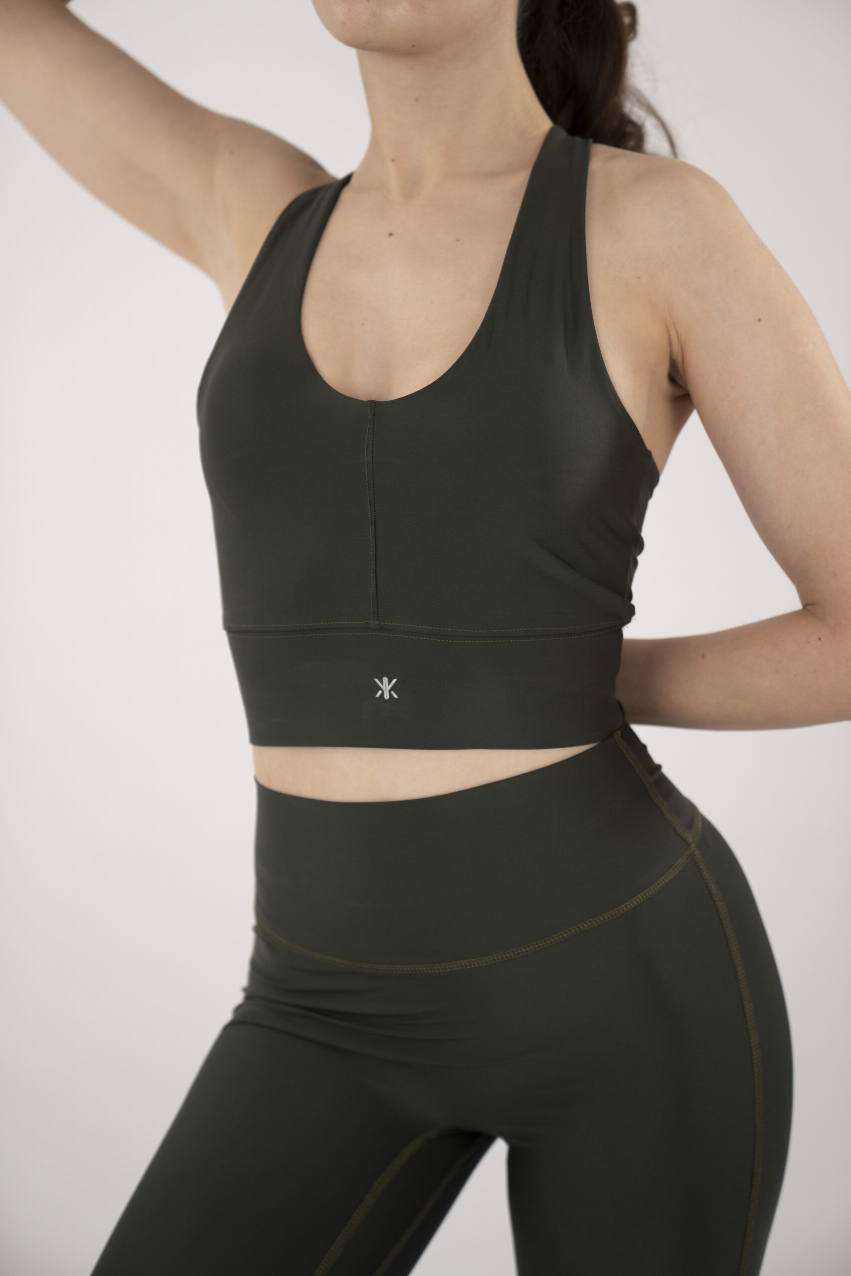 The Flex Cross-Back Bra — Army Green – Image 4