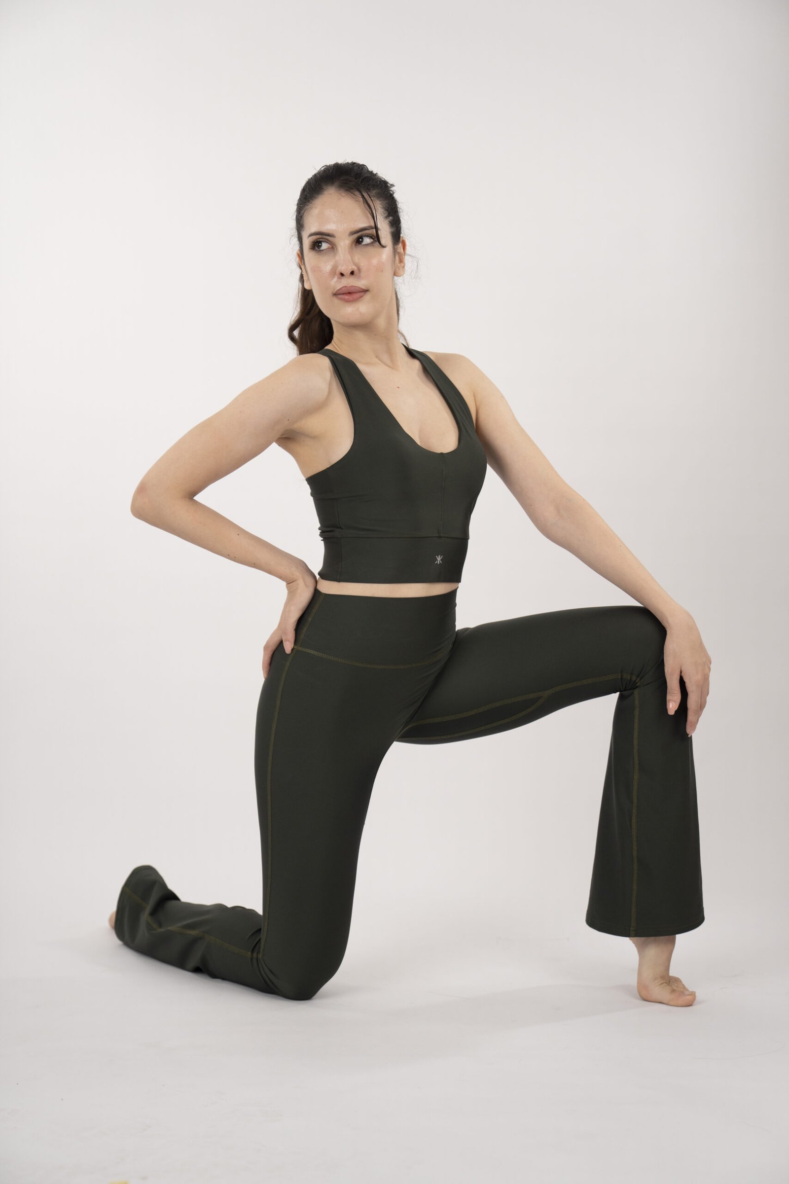 High-Rise Flex Bootcut Legging — Army Olive – Image 4