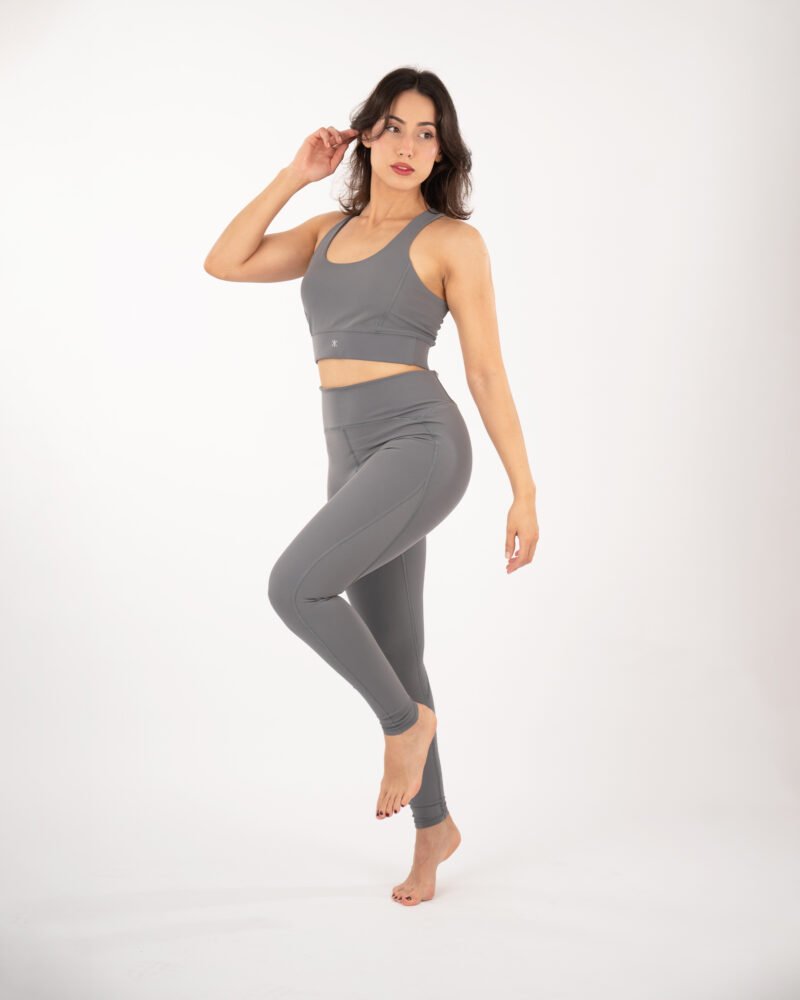 Meridian High-Waist Legging — Ash Grey