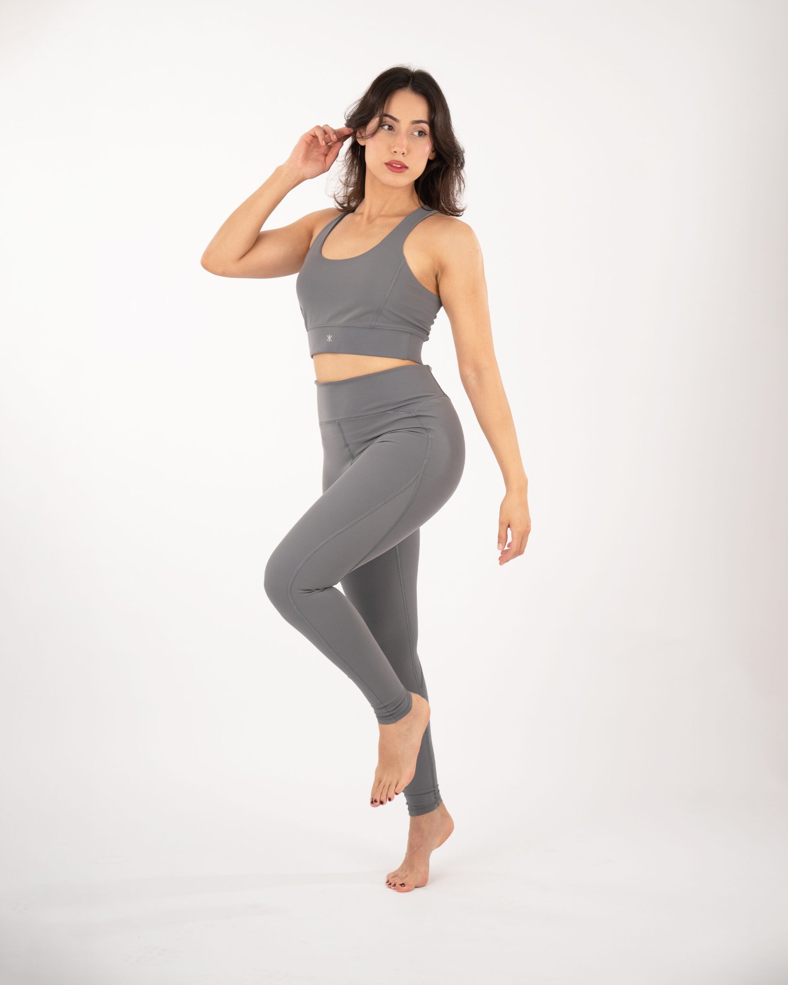 Meridian High-Waist Legging — Ash Grey
