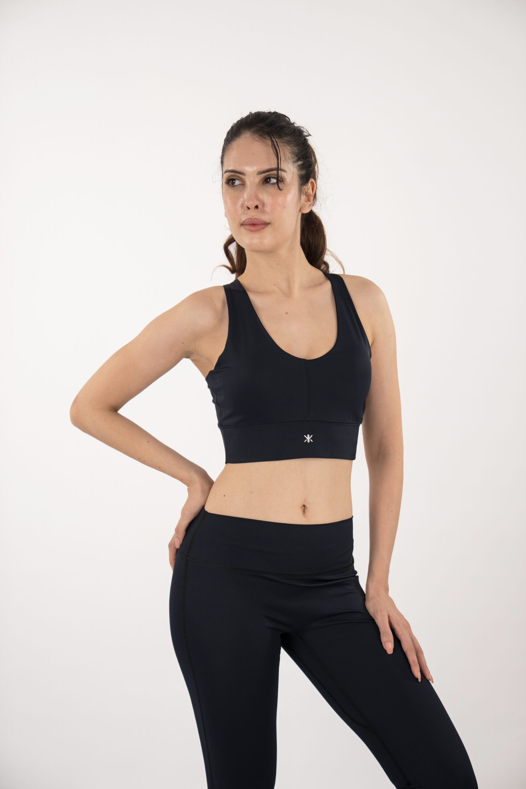 The Flex Cross-Back Bra — Black Navy – Image 3