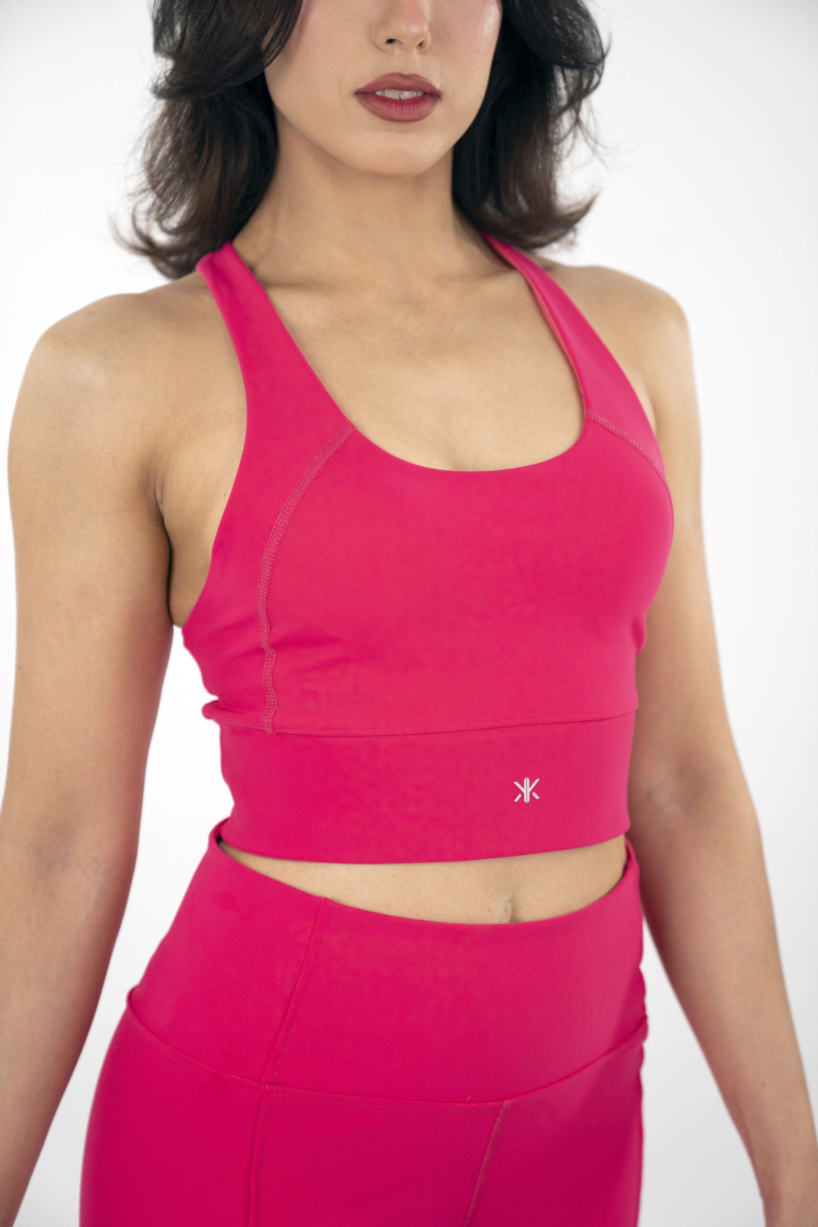 The Apex Strappy Bra — Hot Pink – Image 3