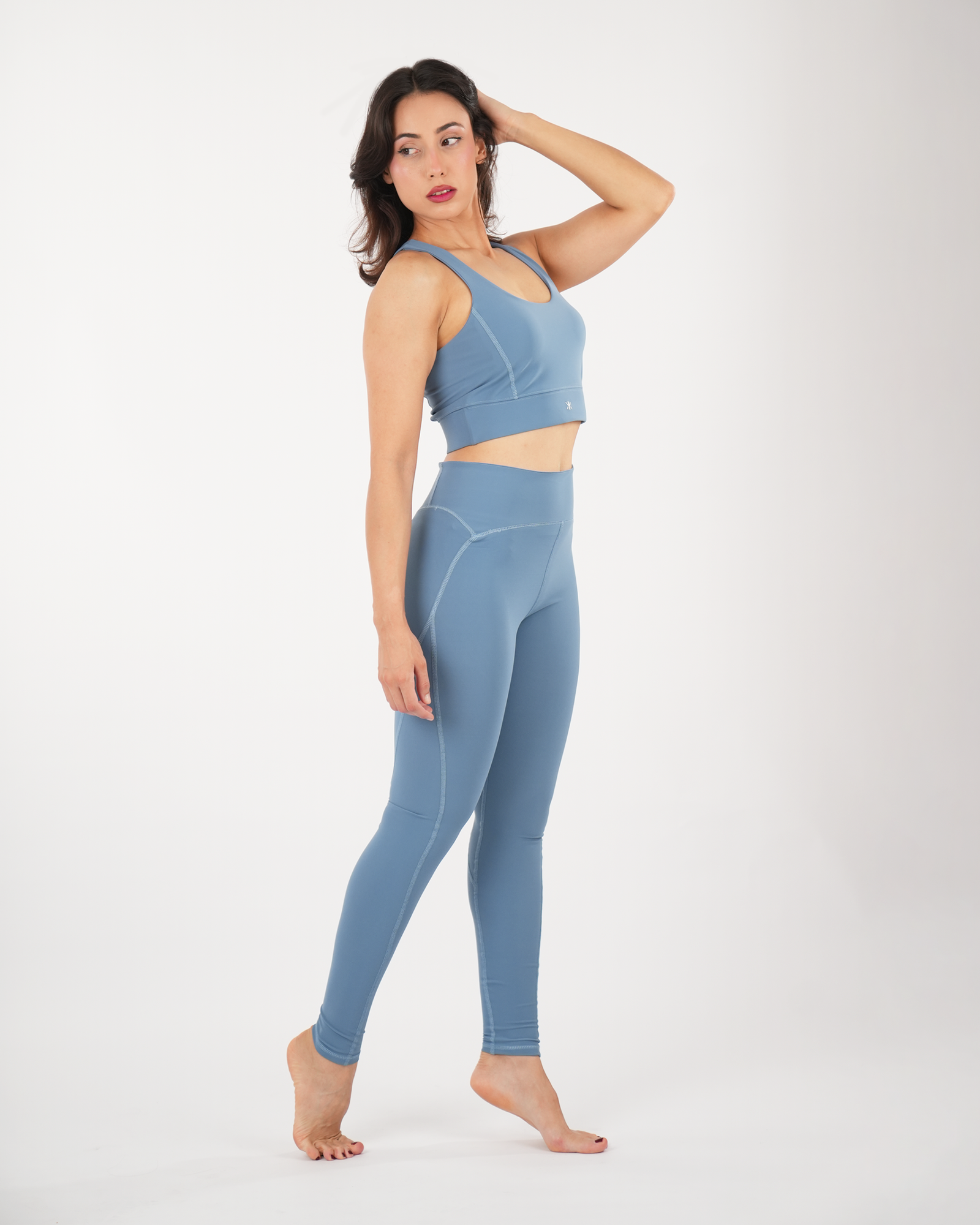 Meridian High-Waist Legging — Muted Denim – Image 4