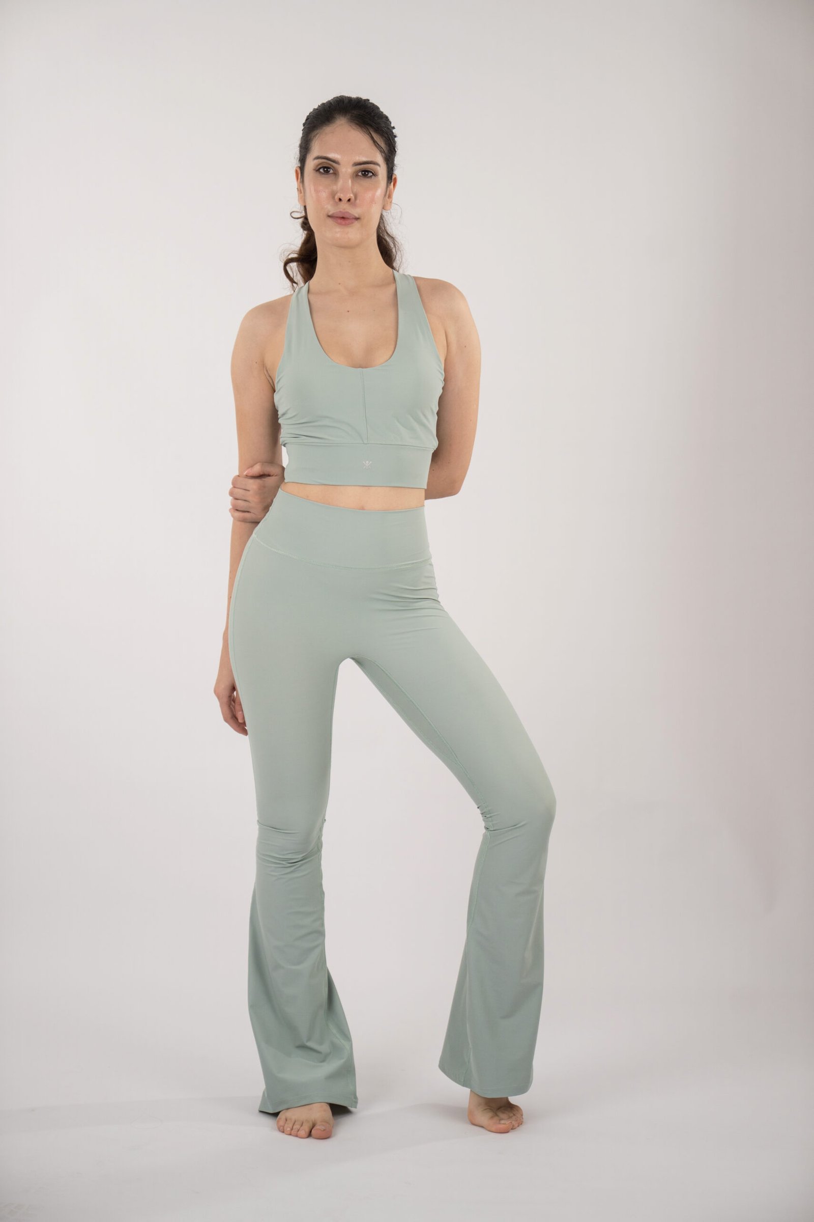 High-Rise Flex Bootcut Legging — Muted Mint – Image 2