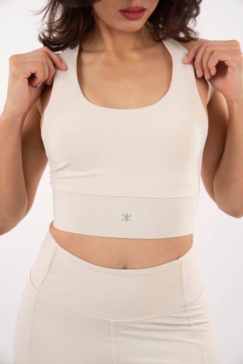 The Apex Strappy Bra —  Off White