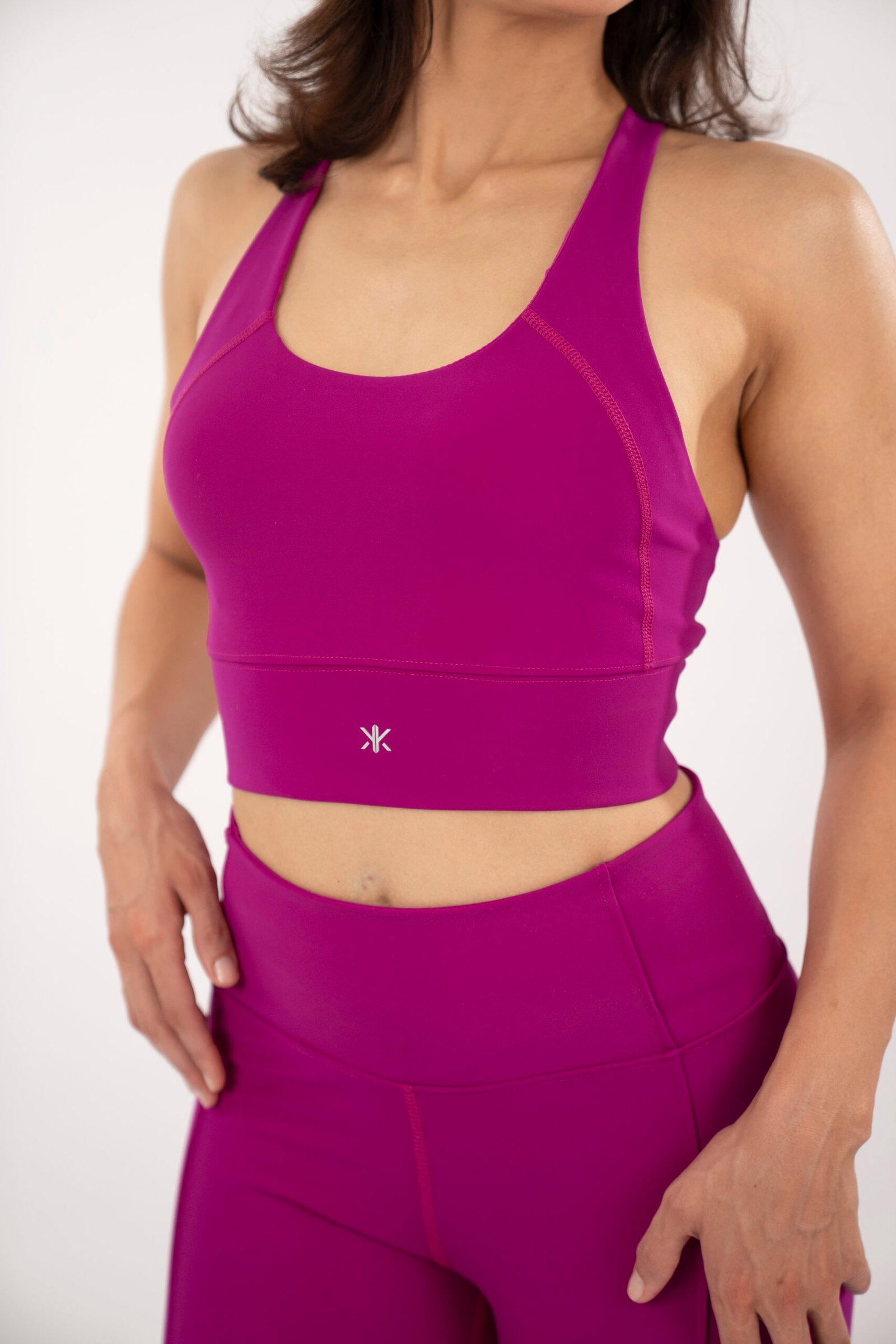 The Apex Strappy Bra — Vivid Magenta – Image 3